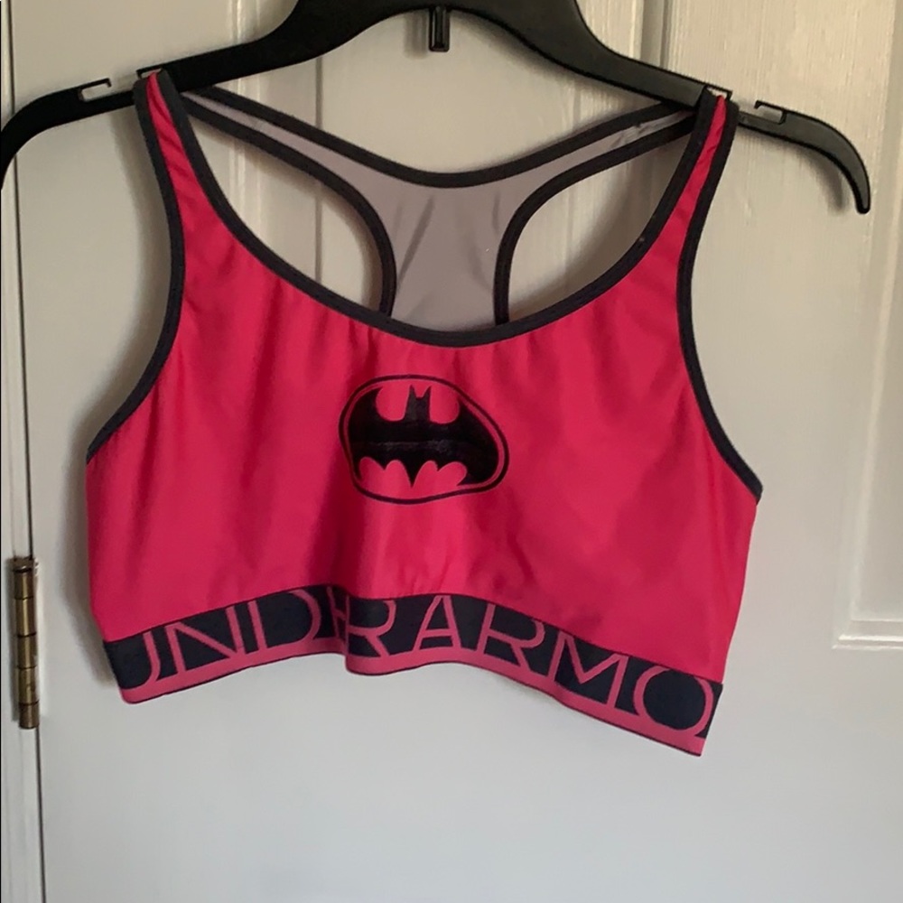 Under Armour Pink Batman Sports Bra